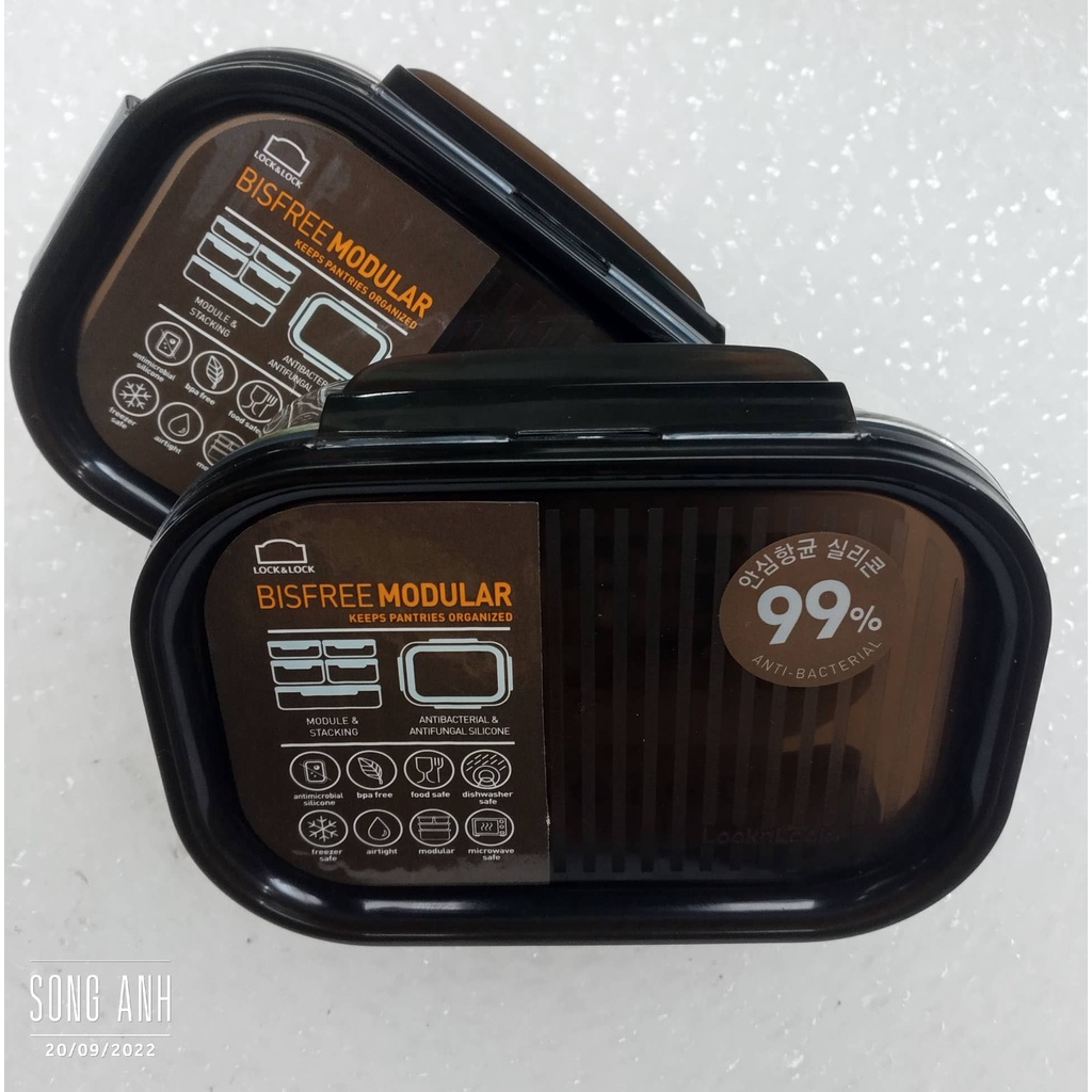 Lock & Lock hộp đựng thực phẩm Bisfree Modular bằng nhựa Tritan cao cấp, hàng chính hãng