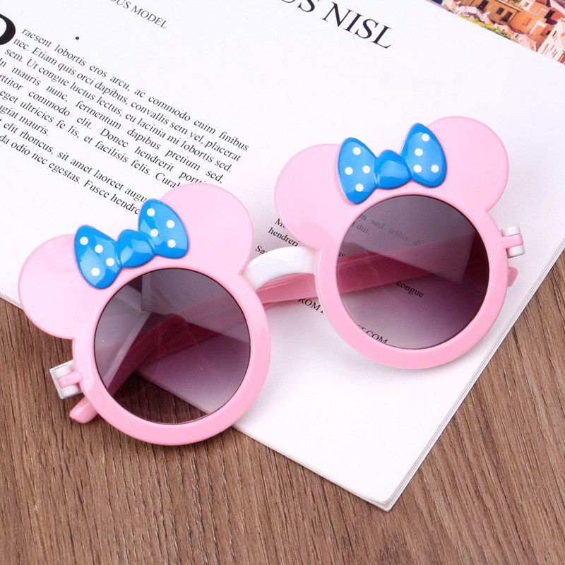 Kính Mát Kiểu Tai Chuột Hoạt Hình Dễ Thương Cho Bé