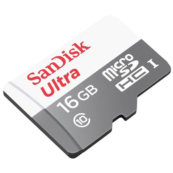 Thẻ Nhớ MicroSDHC SanDisk Ultra 16GB Upto 100MB/S 667x - NHẬP KHẨU BẢO HÀNH 5 NĂM