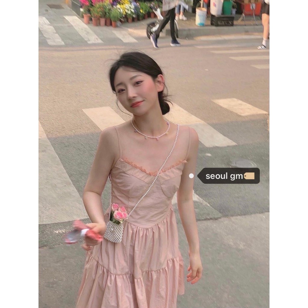 Đầm phối ren phong cách Hàn Quốc xinh xắn cho nữ | BigBuy360 - bigbuy360.vn