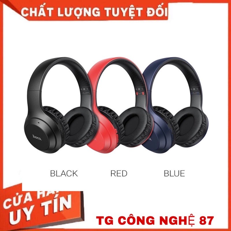 Tai Nghe Chụp Tai bluetooth Hoco W30 -Hỗ Trợ Thẻ Nhớ TF Và Cổng AUX 3.5 -Tích Hợp Sẵn Míc Đàm Thoại