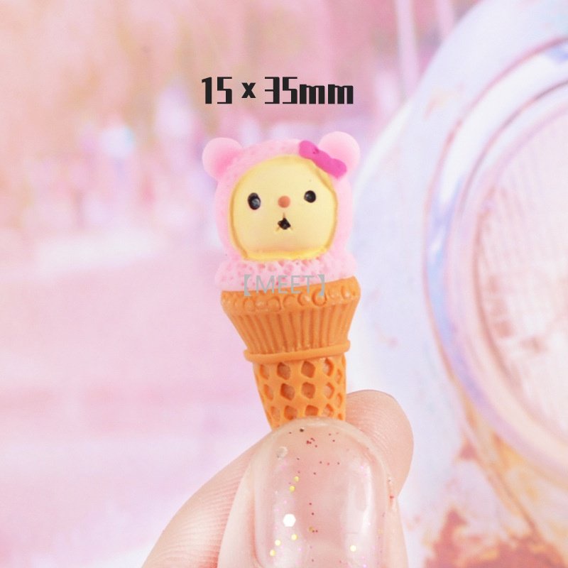 1 Phụ Kiện Hình Que Kem Hoạt Hình Bằng Nhựa Resin Dùng Trang Trí DIY