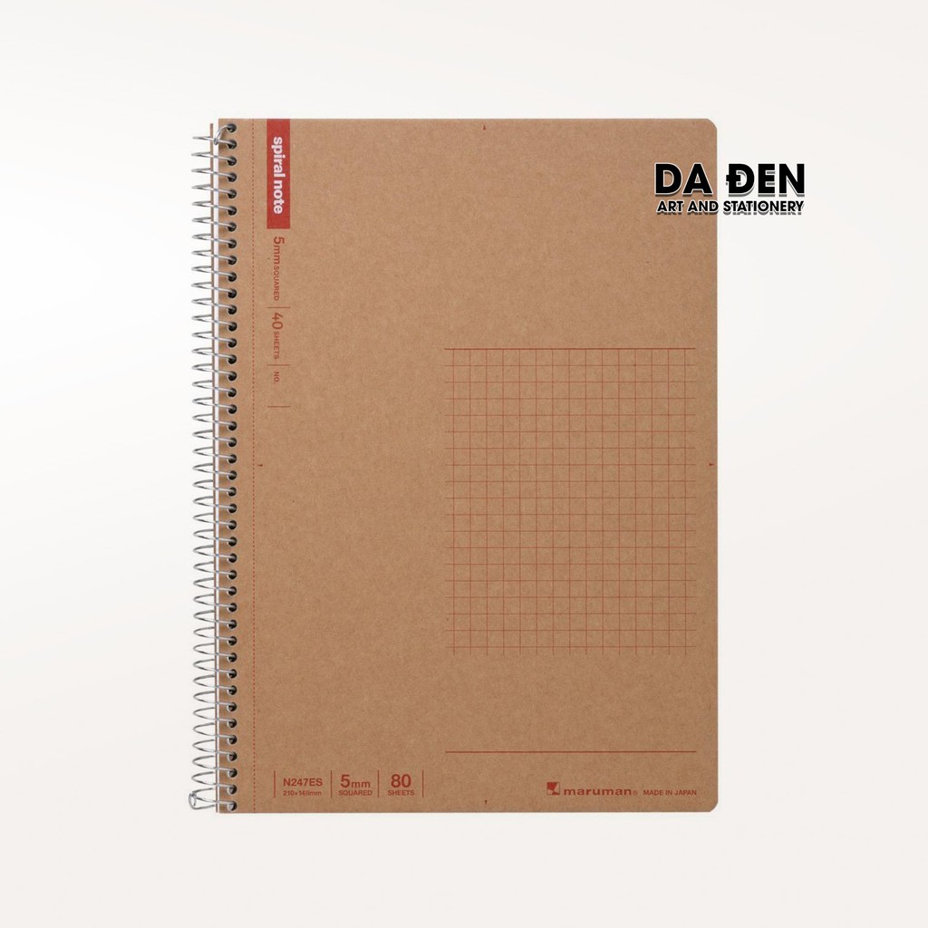 [DA ĐEN] Sổ Maruman SPIRAL NOTEBOOK BASIC Caro | Line