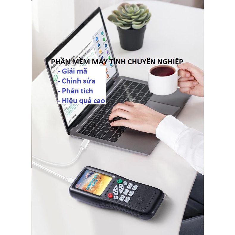 Máy sao thẻ Copykey X100 đa tần số Hỗ trợ giải mã | Máy đọc ghi thẻ từ thang máy RFID, thẻ NFC