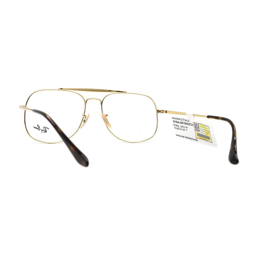 RB6389 2945-Gọng kính nam nữ Rayban chính hãng (57-16-145), thiết kế dễ đeo bảo vệ mắt