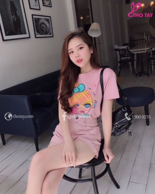 Quần kaki lật lai cao cấp hồng baby