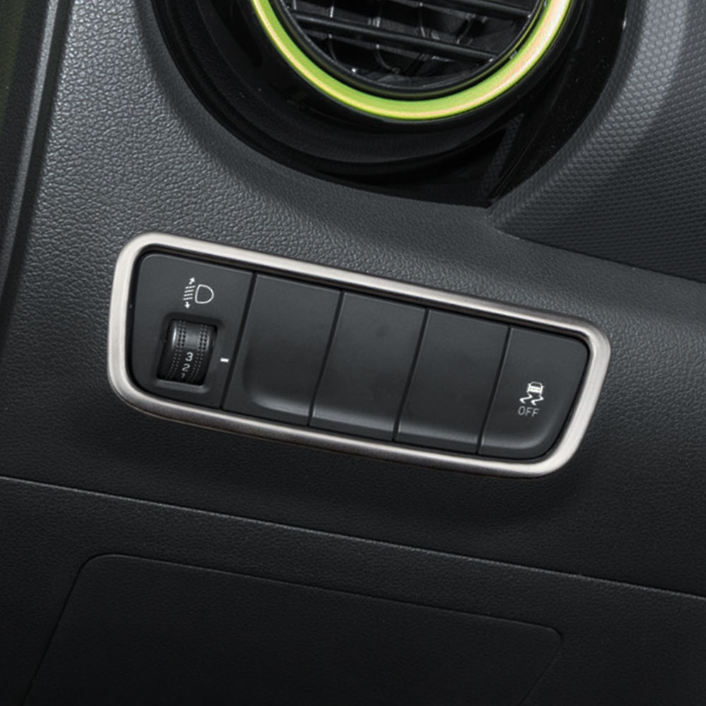 Miếng Dán Trang Trí Bảng Điều Khiển Đèn Pha Xe Hơi Cho Hyundai Kona Encino 2018-2021