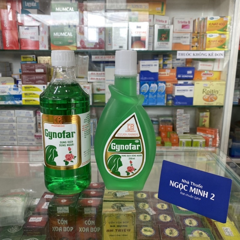 ✅  GYNOFAR Dung dịch vệ sinh phụ nữ Gynofar , nước rửa phụ khoa chai 250ml và 500ml