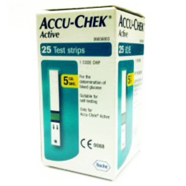 Que thử đường huyết Accu Chek Active hộp 25 que ( tiểu đường Accu-Chek accuchek) [www.thietbikq.com]