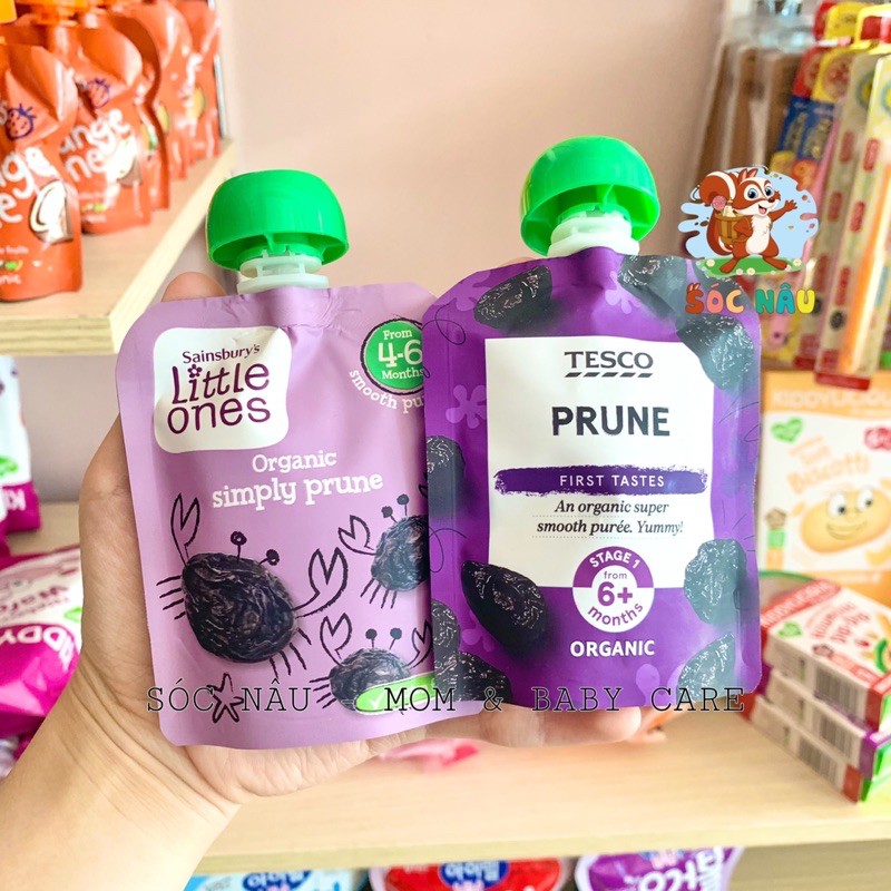 Mận Đen Nghiền Hữu Cơ Cho Bé Từ 6m.