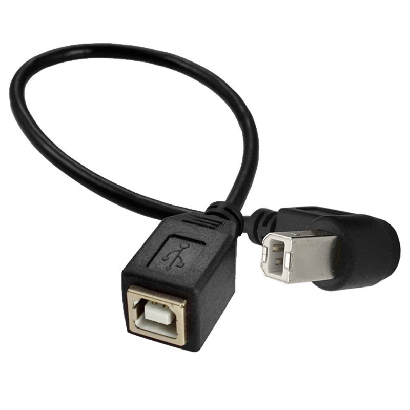 Dây cáp mở rộng Usb 2.0 type-B sang giắc 90 độ lên/xuống/trái