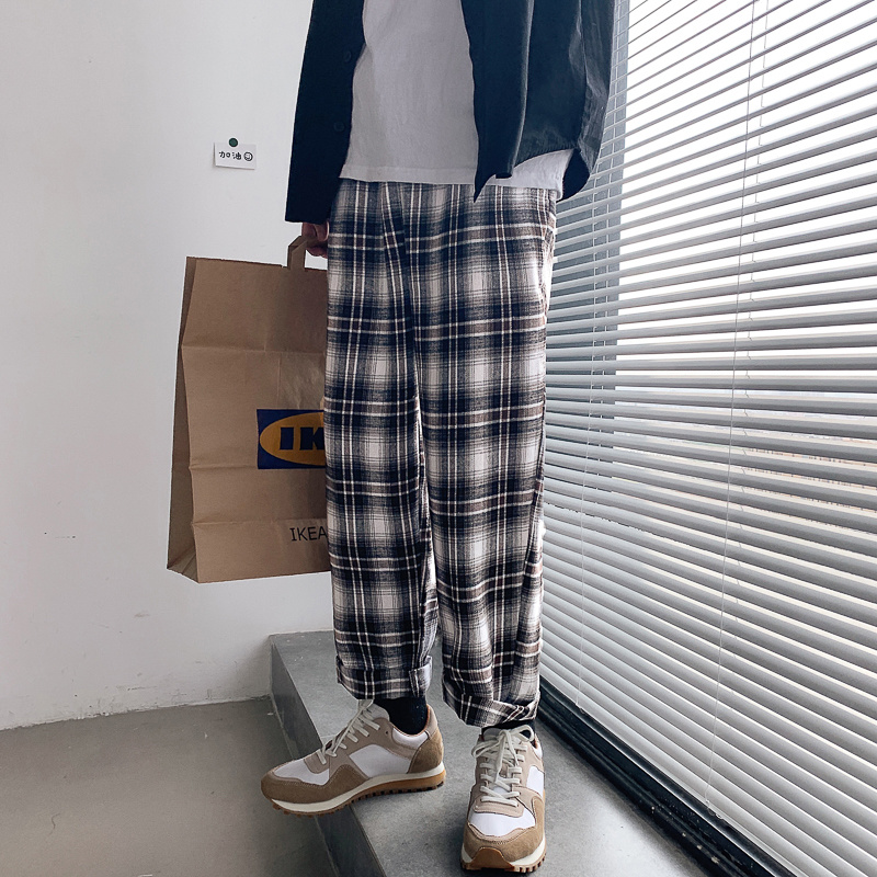Fashion street style plaid pants for men | BigBuy360 - bigbuy360.vn