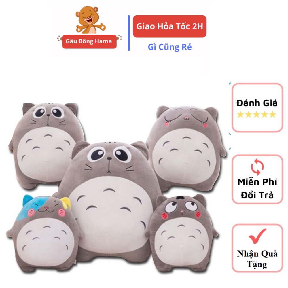 Gấu Bông Gối Ôm Totoro  Biểu cảm  co dãn 4 chiều