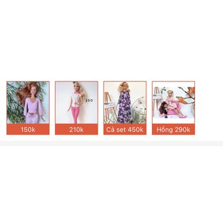 [Link nhiều sp] Búp bê Barbie used cao 28 cm