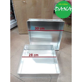 khuôn nhôm vuông gò rời 28cm & 30cm