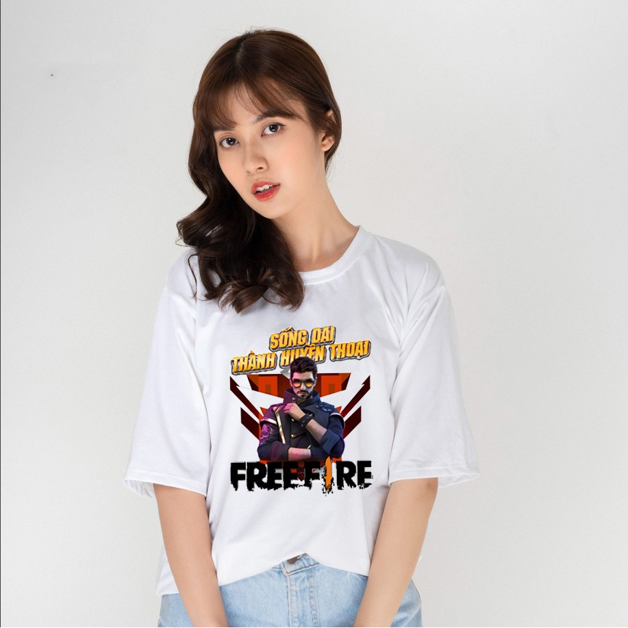 Áo thun tay lỡ form rộng FreeFire Alok dành cho cả nam và nữ