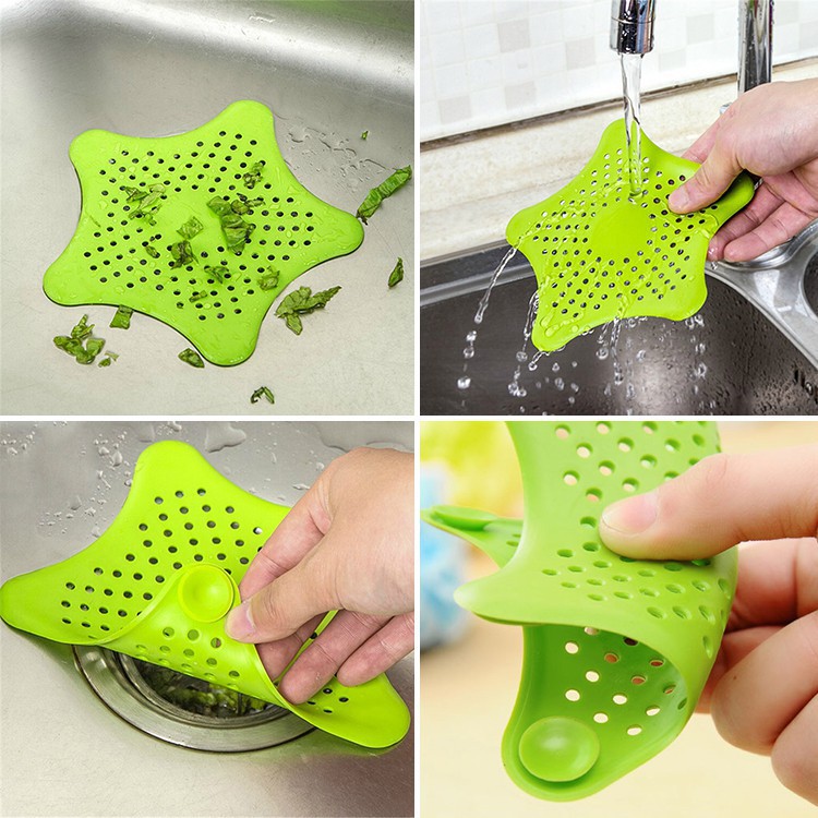 Miếng Lọc Rác Bồn Rửa Chén Tiện Lợi Ngôi Sao