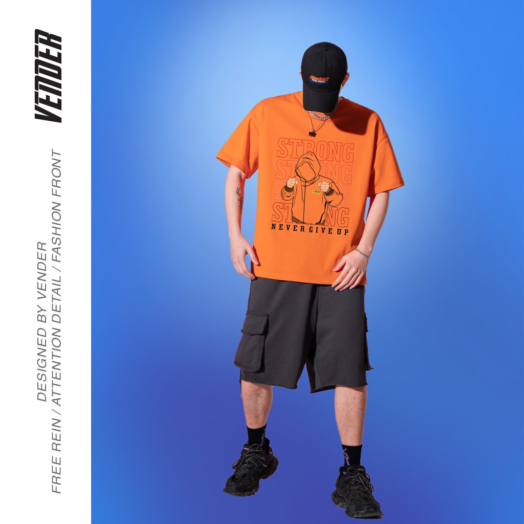 Áo thun STRONG - Áo thun tay lỡ dáng oversize