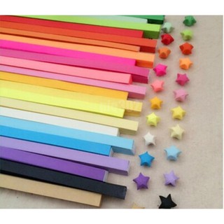 Giấy xếp ngôi sao đủ màu trang trí