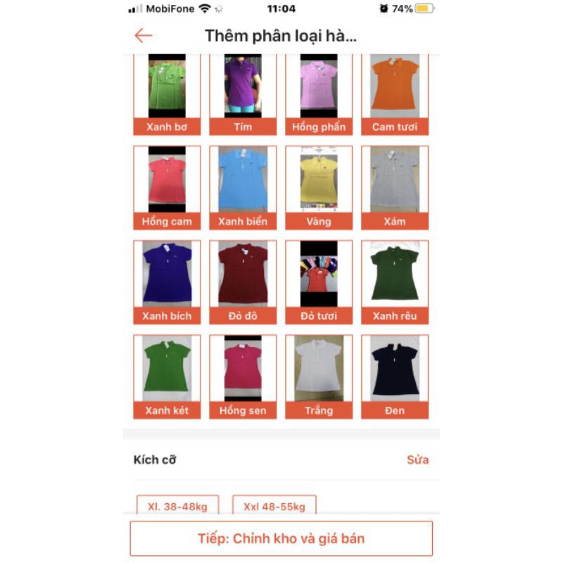 Áo thun cổ trụ cài nút