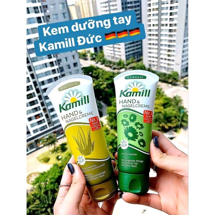 Kem tay dưỡng da tay Kamill HAND &amp; NAGELCREME 100ml của Đức làm dịu da tay mềm mại dịu dàng cấp ẩm chống nẻ cho tay