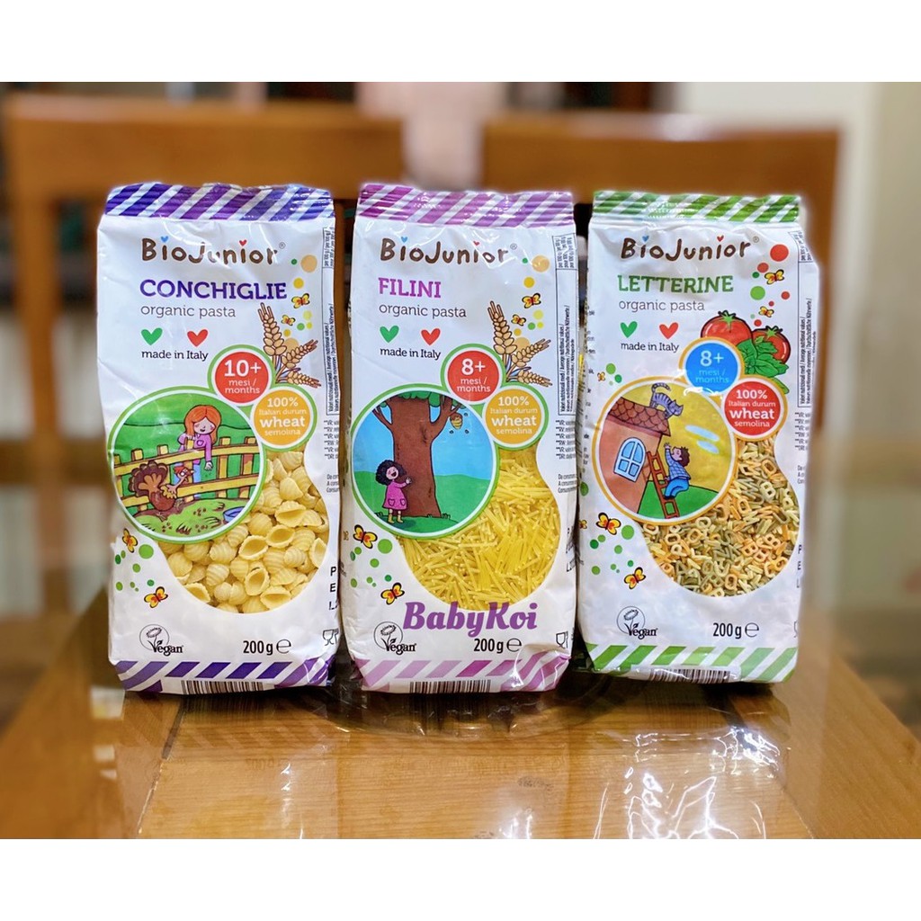 Nui ăn dặm hữu cơ Bio Junior 200G (date 07/2023)