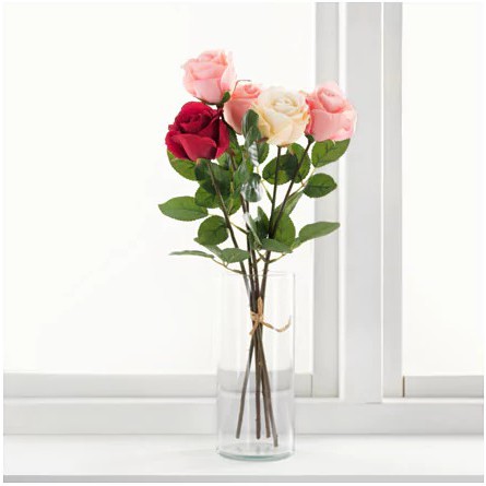 Hoa hồng giả trang trí, decor SMYCKA IKEA