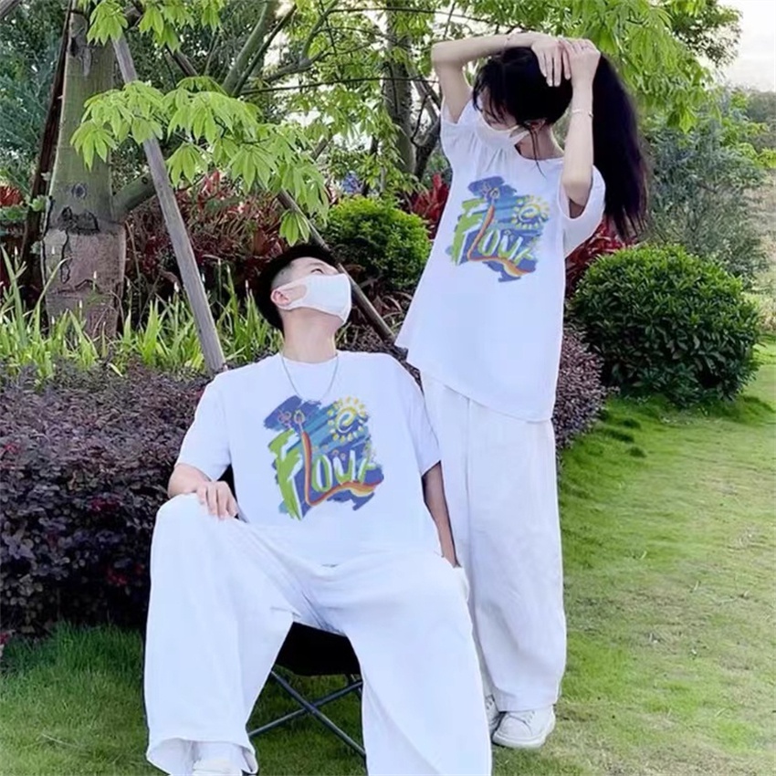 NRVP Áo Thun Nữ Oversize Cổ Tròn Thời Trang Hàn Quốc