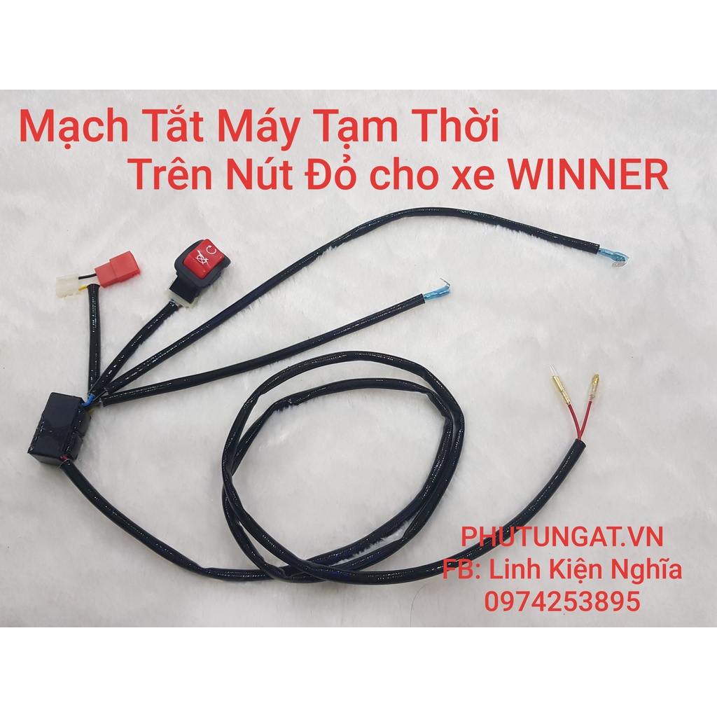 Mạch tắt máy tạm thời trên Nút Đỏ xe WINNER V1 Xe WAVE Bảo Hành 12 Tháng