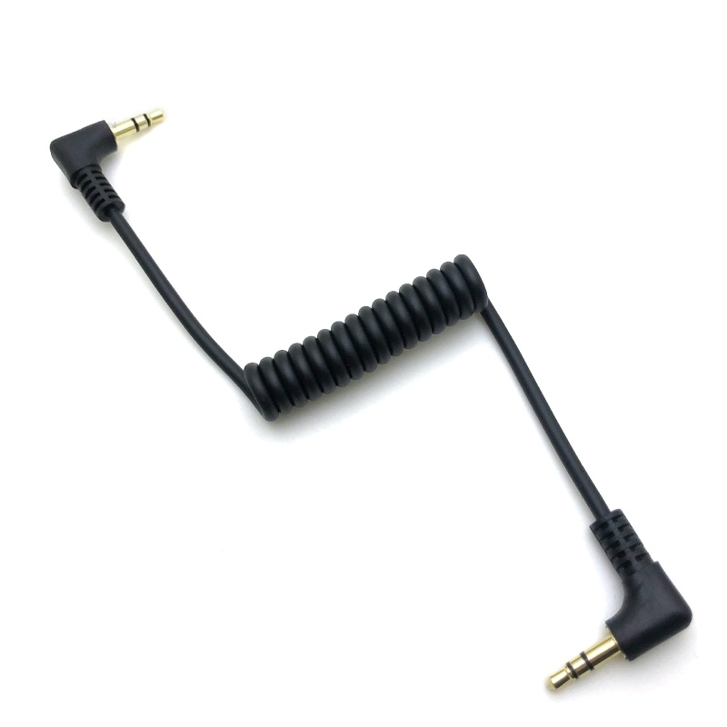 Dây Cáp Khóa Ốc Vít TRS 3.5mm Cho Sony D11 / D12 / V1 Line 90° Đai Quấn Khuỷu Tay Thiết Kế Độc Đáo Tiện Dụng