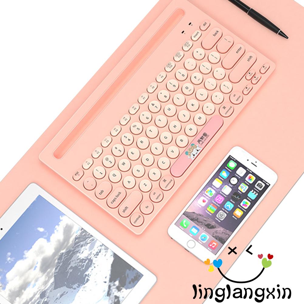 ✿☌☌Wireless Keyboard Bluetooth Connection 79 Key Compact USB Interface Bracket Design Computer Tool