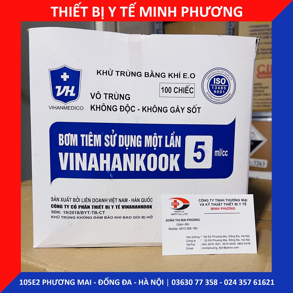 Bơm tiêm 1 lần Vinahankook 5ml