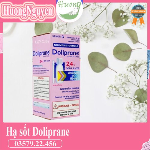 [HÀNG NỘI ĐỊA PHÁP] Siro hạ sốt Doliprane 100ml