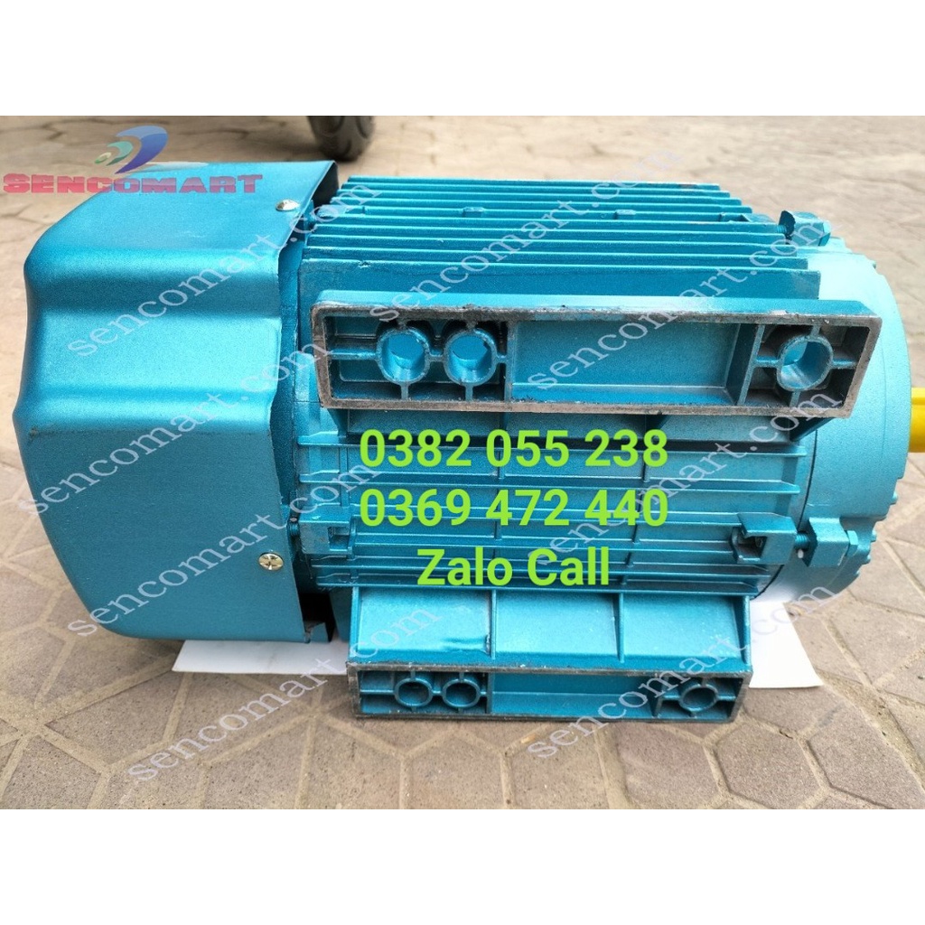 Động cơ mô tơ điện 1 pha 1,5kw  Toàn Phát tốc chậm 1400v/p, motor chính hãng dây đồng 100%, bảo hành 12 tháng