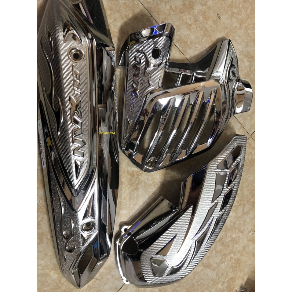 COMBO 5 MÓN ỐP NVX CŨ VÀ NVX 21 MẠ CROM (LÓT CHÂN, PÔ, PÔ E, QUẠT, LỐC MÁY)