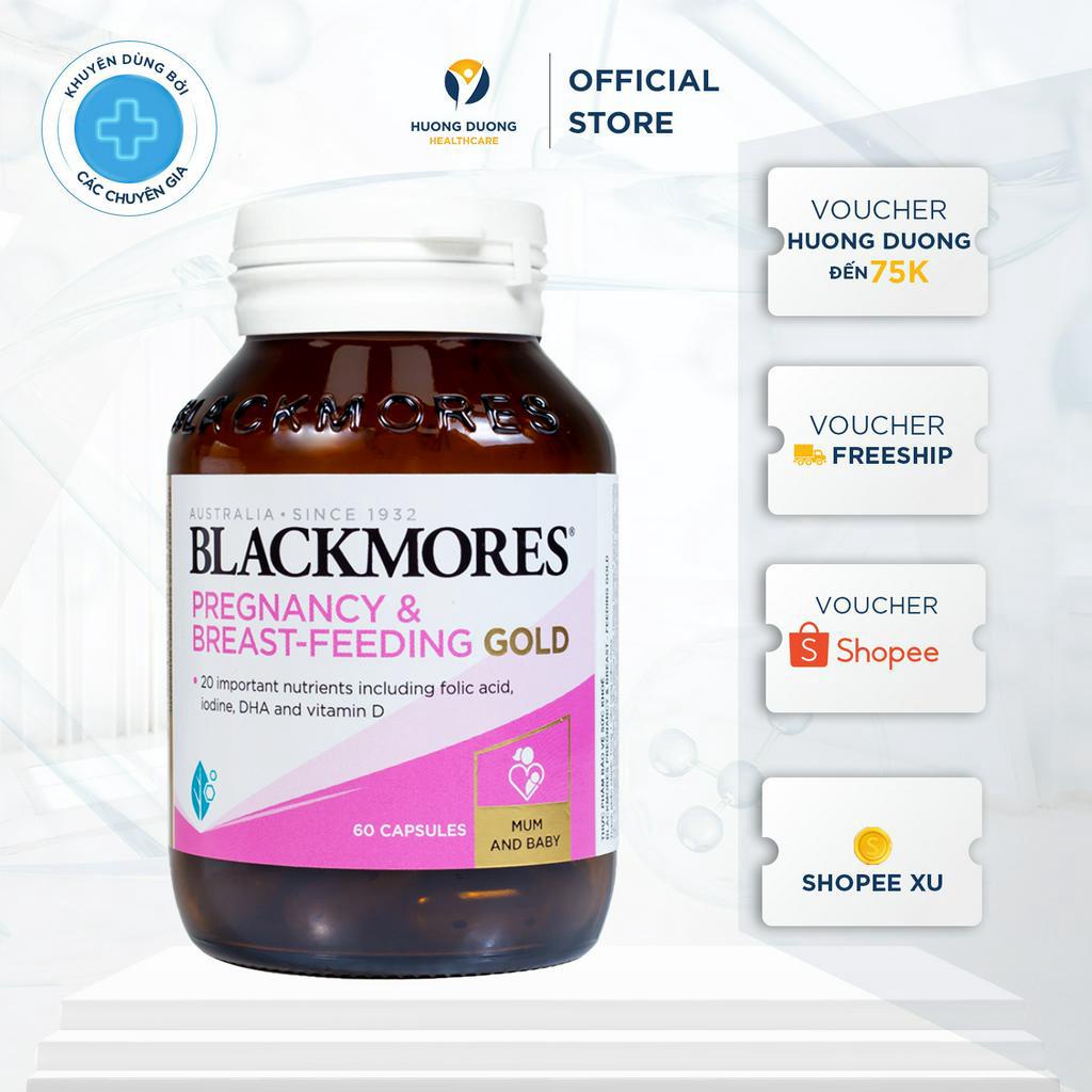 Viên uống Blackmores Pregnancy & Breast - Feeding Gold bổ sung dưỡng chất - 60 viên