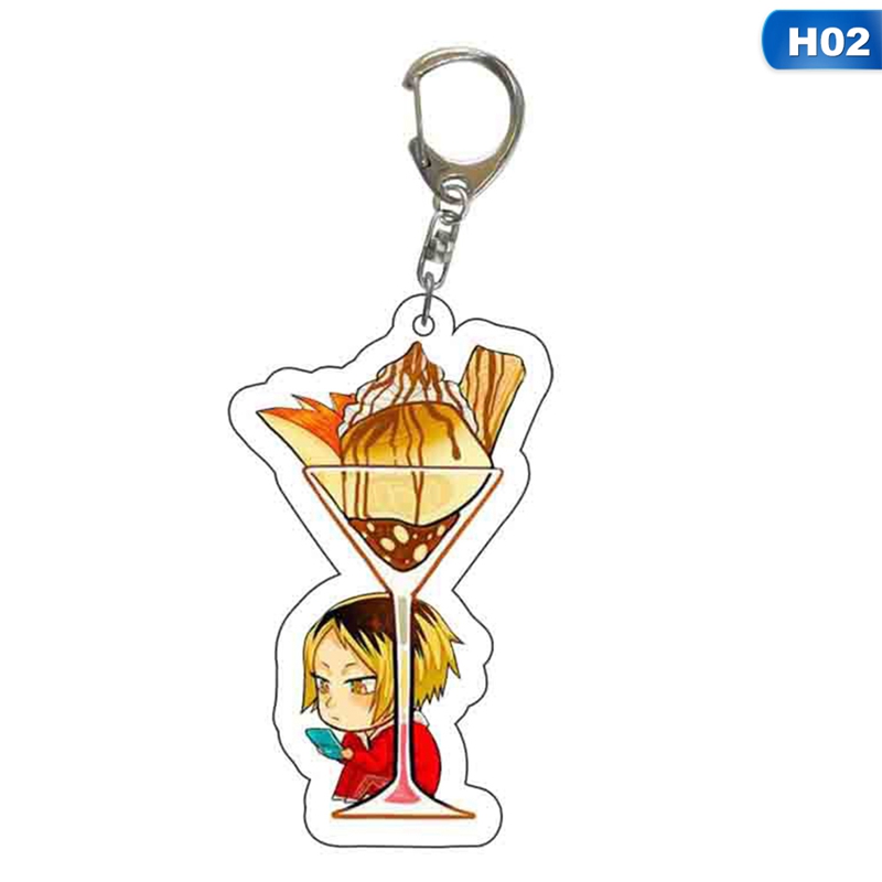 flowersqueen Móc khóa hình nhân vật hoạt hình Haikyuu dễ thương