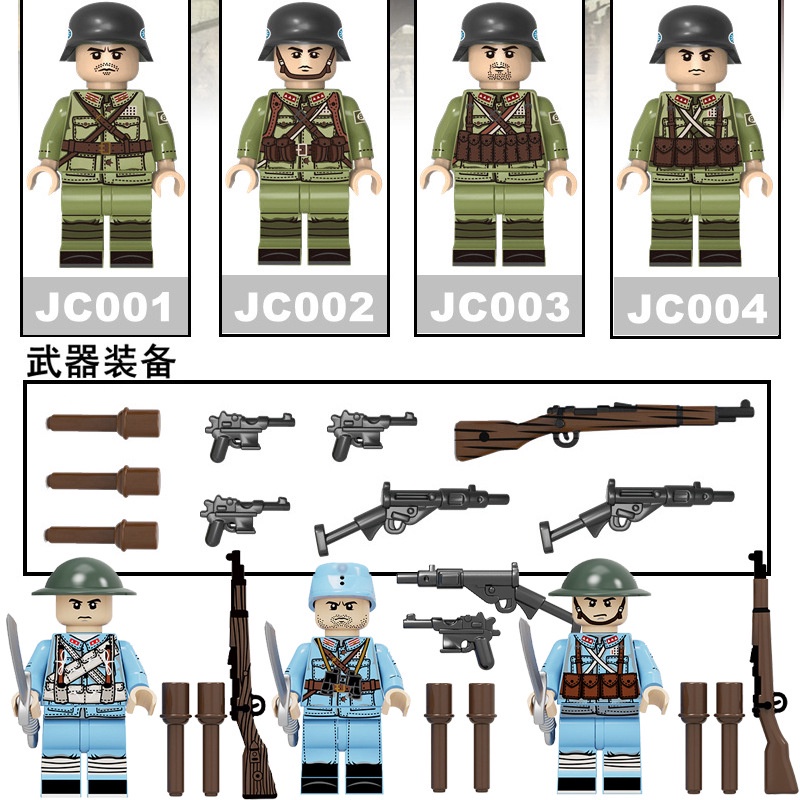 Mô Hình Đồ Chơi Lắp Ráp Quân Đội Olede PLA Soviet Snow Soldiers