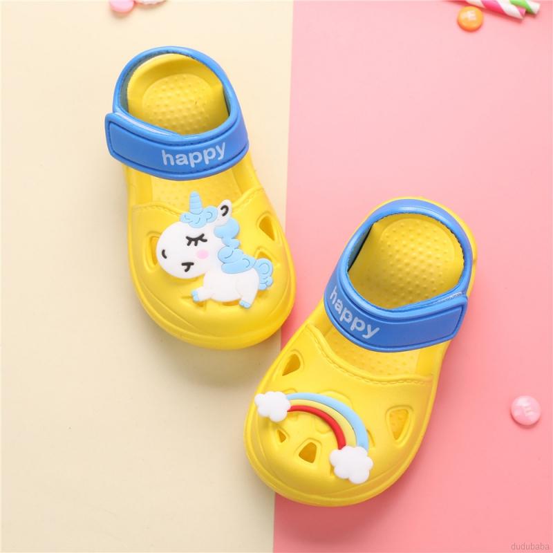 Sandal Đế Mềm Thoáng Khí Họa Tiết Cầu Vồng Dễ Thương Thời Trang Mùa Hè Cho Bé Từ 1-6 Tuổi