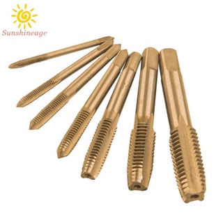 Tap Drill Bits 7pcs Drill Bits Gold M3-M12 Machine Screw Machine Thread