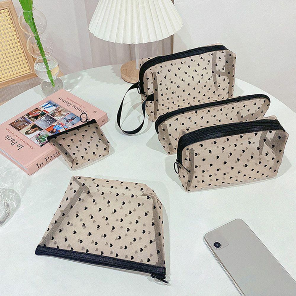 ♫DAPHNE♫ Transparent Makeup Bags Handbags Storage Pouch Cosmetic Bag Women Toiletry Bag Travel Organizer Pencil Pen Case Zipper Mesh Package