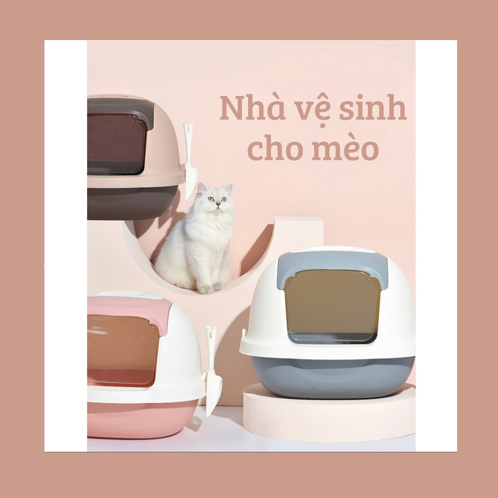 [FREESHIP XTRA] NHÀ VỆ SINH Cho Mèo Đẹp (3 Màu)