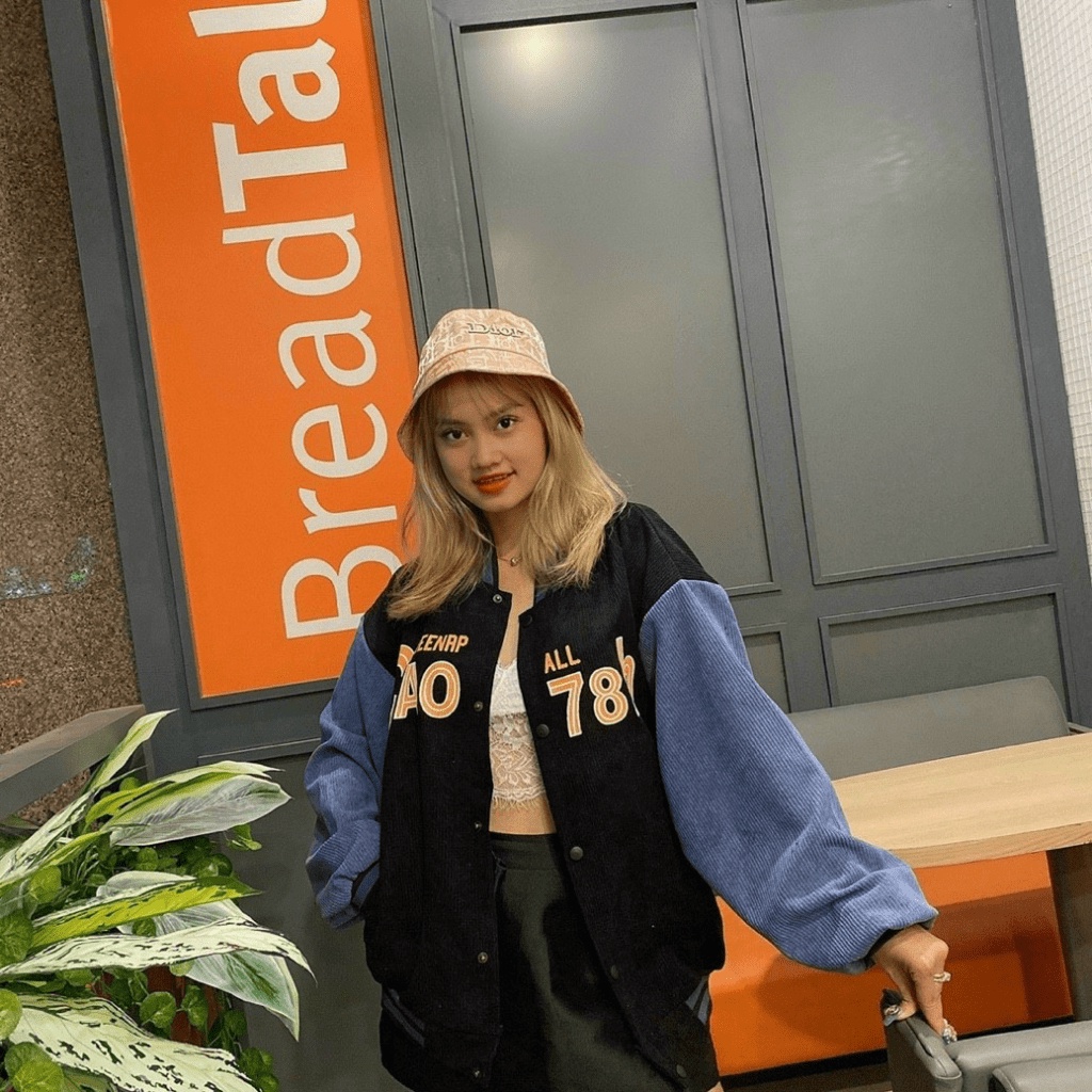 Áo Khoác Nhung Nữ Form Rộng Phối Cúc Bấm 2 Túi Thời Trang in Logo 78H Siêu Độc Đáo TP018 [NewUnisex]