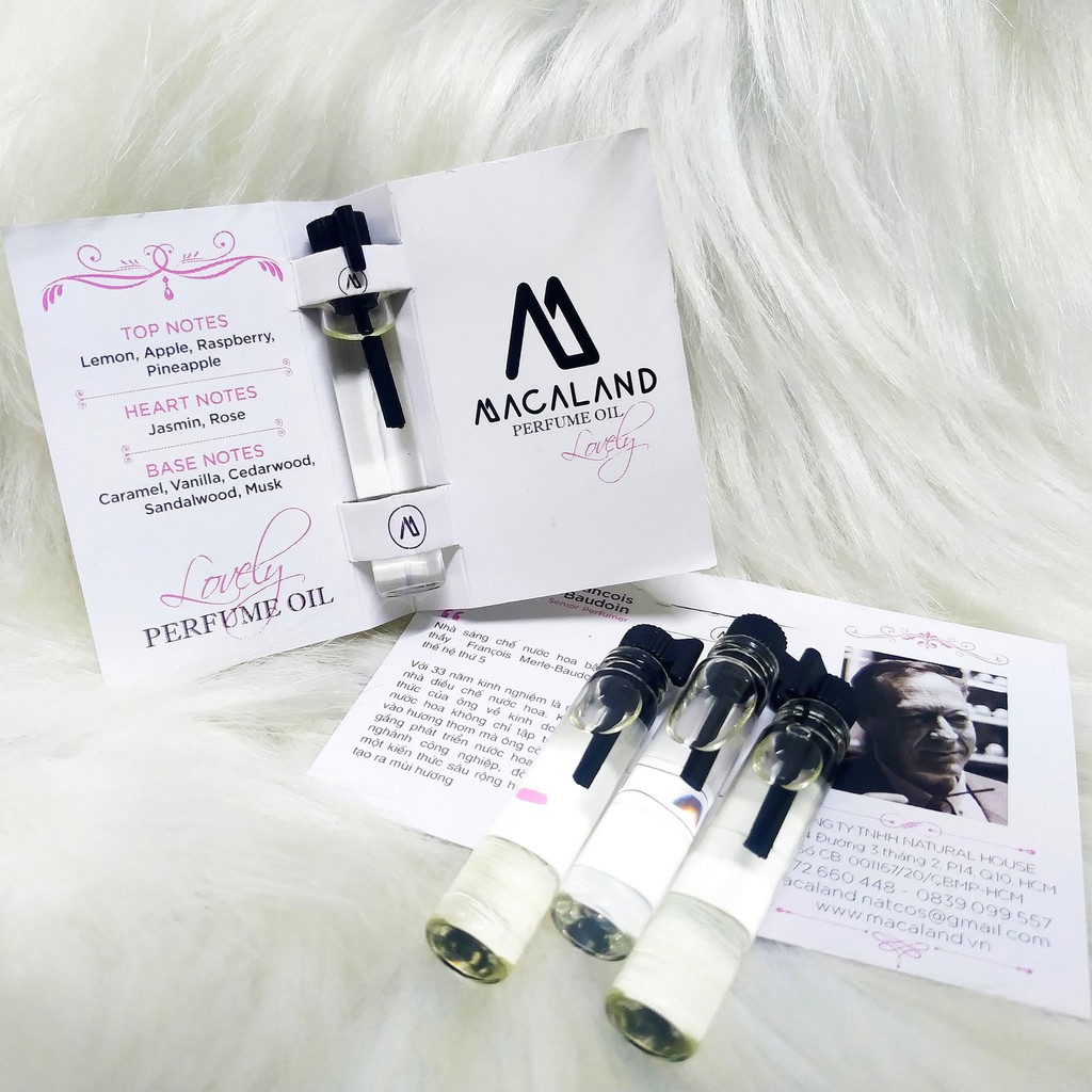 Nước hoa đậm đặc Advanced by MACALAND (sample - mẫu thử)