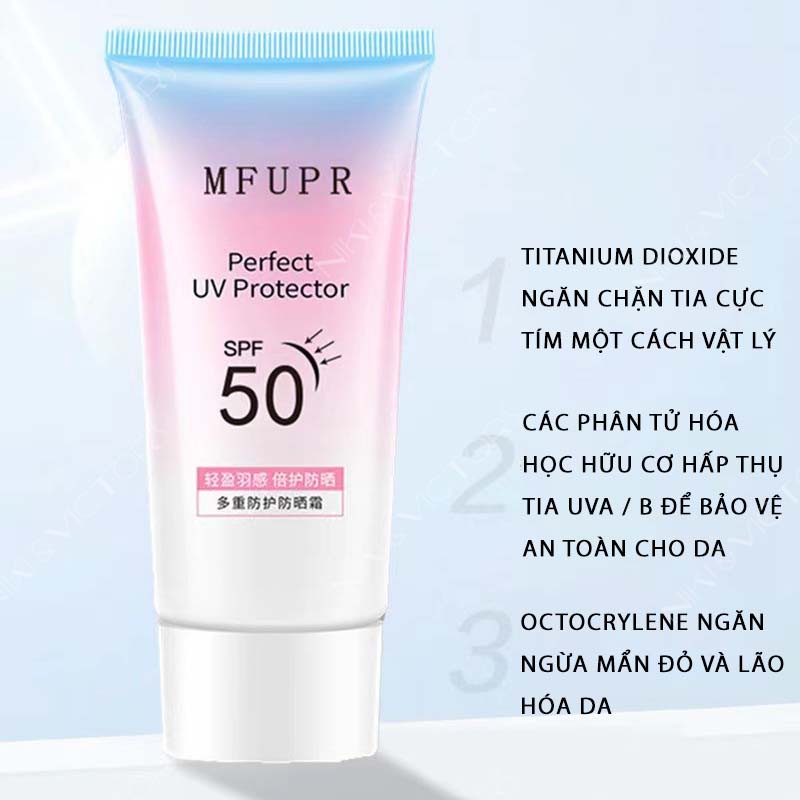 Kem Chống Nắng MFUPR Dưỡng Trắng Bảo Vệ Tối Ưu Cho Da Chỉ Số Chống Nắng Cao SPF 50+