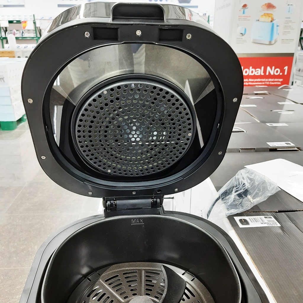 Nồi Chiên Không Dầu Lock&amp;Lock EJF596BLK Visible Stirring Air Fryer 7.2L 1800W