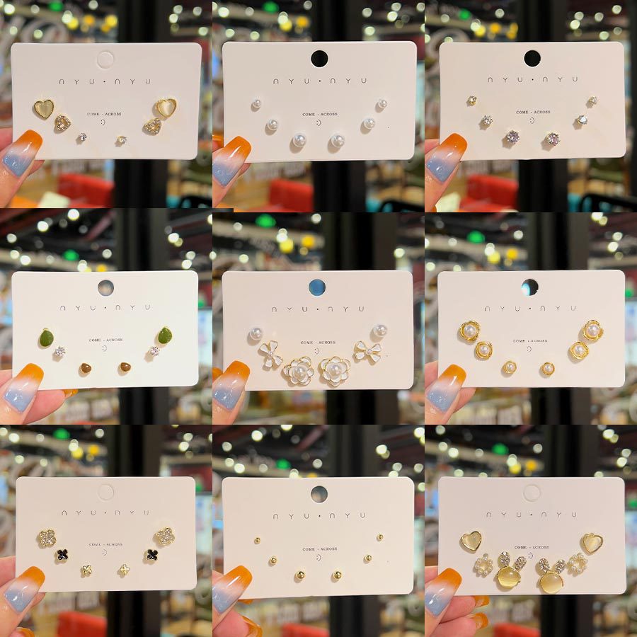 [Bộ 3 Đôi] Bông Tai Phụ Kiện Thời Trang Cho Nữ HAA004