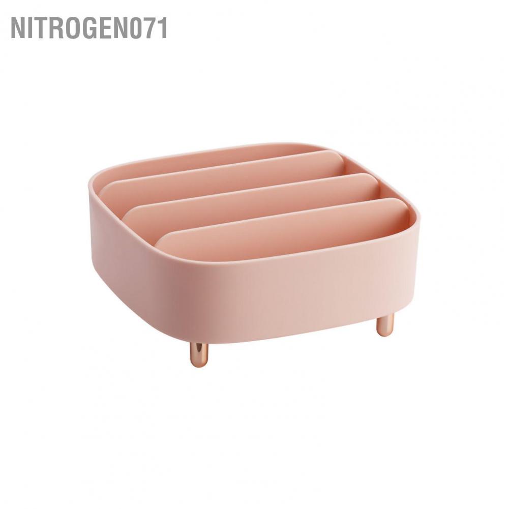 Nitrogen071 hộp đựng mỹ phẩm Bộ tổ chức lưu trữ mỹ phẩm Máy tính để bàn Giá đỡ trang điểm có thể điều chỉnh đa năng cho Son môi bóng mắt