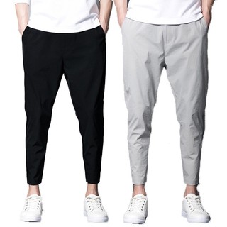 Image of Men's casual pants trousers, summer thin pants, fitness breathable long pants