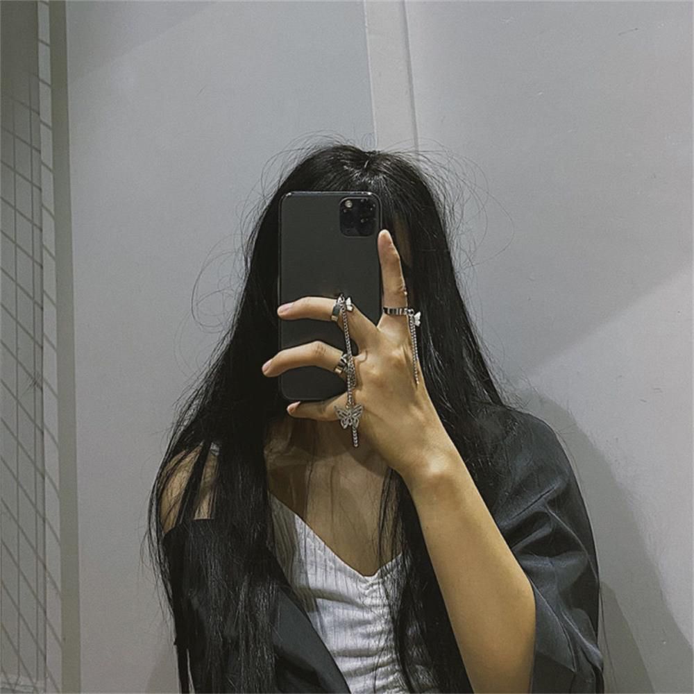 Nhẫn Nhiều Lớp Phối Tua Rua Hình Bướm Phong Cách Harajuku Thời Trang Cho Nam Và Nữ